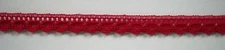 10 Yds. Vintage Cranberry Nylon 3/8" Soft Lace Yardage L-711c
