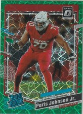 PARIS JOHNSON JR 2023 DONRUSS OPTIC GREEN VELOCITY PRIZM RC #205 CARDINALS & OSU