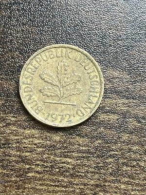 1972 Germany 5 Five Pfennig XF Extremely Fine Actual Coin TC5042*