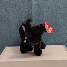 Ty Beanie Baby Luke the Black Labrador Retired 1999 WMT Holographic Tag Vintage