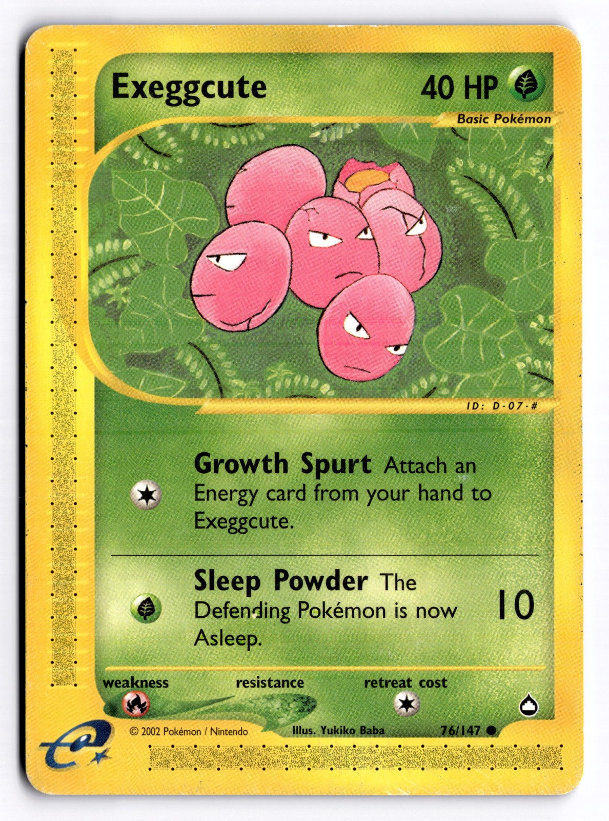 Exeggcute (76) Common Aquapolis 076/147 NM