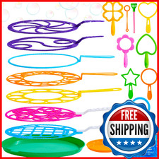 JOYIN Big Bubble Wands Set Bulk for Kids Summer Outdoor Toy Game Activity Party