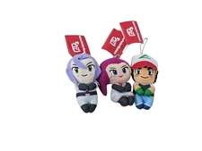 Ash, James, Jessie Pokémon Plush Keychains