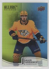 2021-22 Upper Deck Allure Rainbow Green Blue 160/299 David Farrance #R-33 0px0