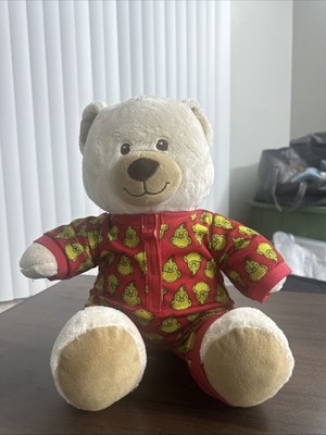 Build-A-Bear Bear with Grinch Pajamas