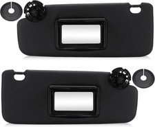 3 Hole Left Driver  Right Passenger Side Sun Visor -Left Right-Black