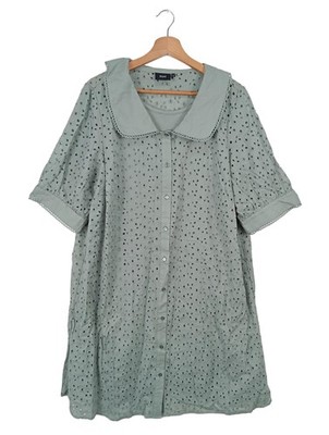 ZIZZI Hemdblusenkleid Damen Kleid Gr. DE 38 khaki Casual-Look