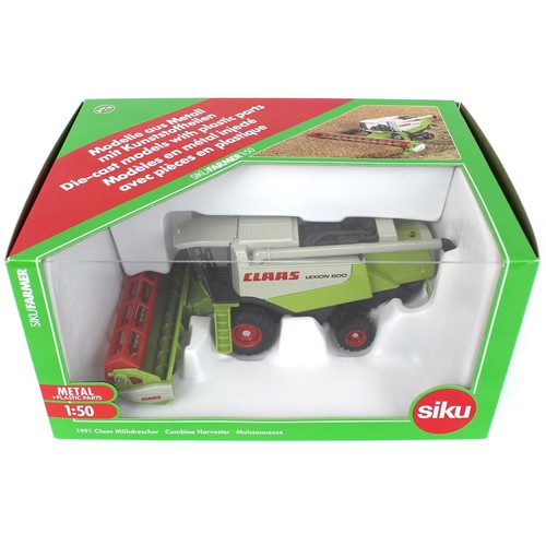 Siku 1/50 Claas Lexion 600 Combine Harvester with Grain Head Siku-1991 - Picture 7 of 7