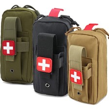 Tactical First Aid Kit Medical Molle Small Rip Away EMT IFAK Survival Pouch Bag