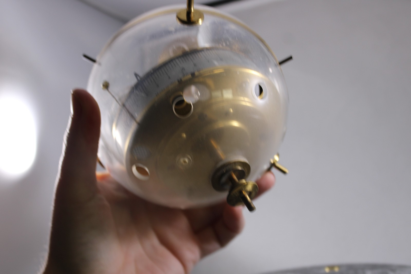 Vintage Sputnik Germany Weather Instrument Barometer Hydrometer Thermometer Rare