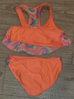 💥 Girl's L 10-12 Swimsuit Lot Tie Dye Tankini Rash guard New Swim Suit Skirt — photo 8