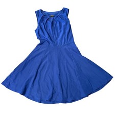 Express Blue Sleeveless Fit & Flare Dress Size 4