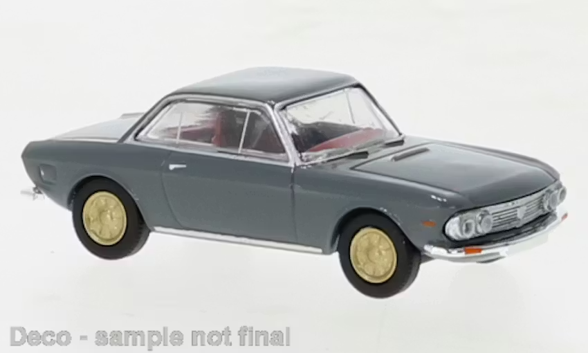 Brekina 29626 Lancia Fulvia Coupe Diecast Car, Dark Grey, 1970, 1:87