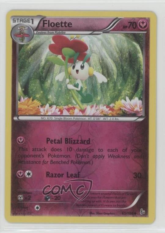 Floette Reverse Foil Pokemon XY Flashfire #65