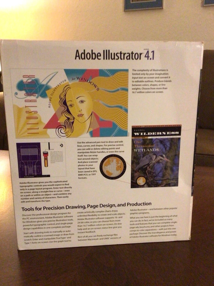 Adobe Illustrator 4.1 COMPLETE VERSION 3.5” floppy discs w/Extras - Image 3 of 4