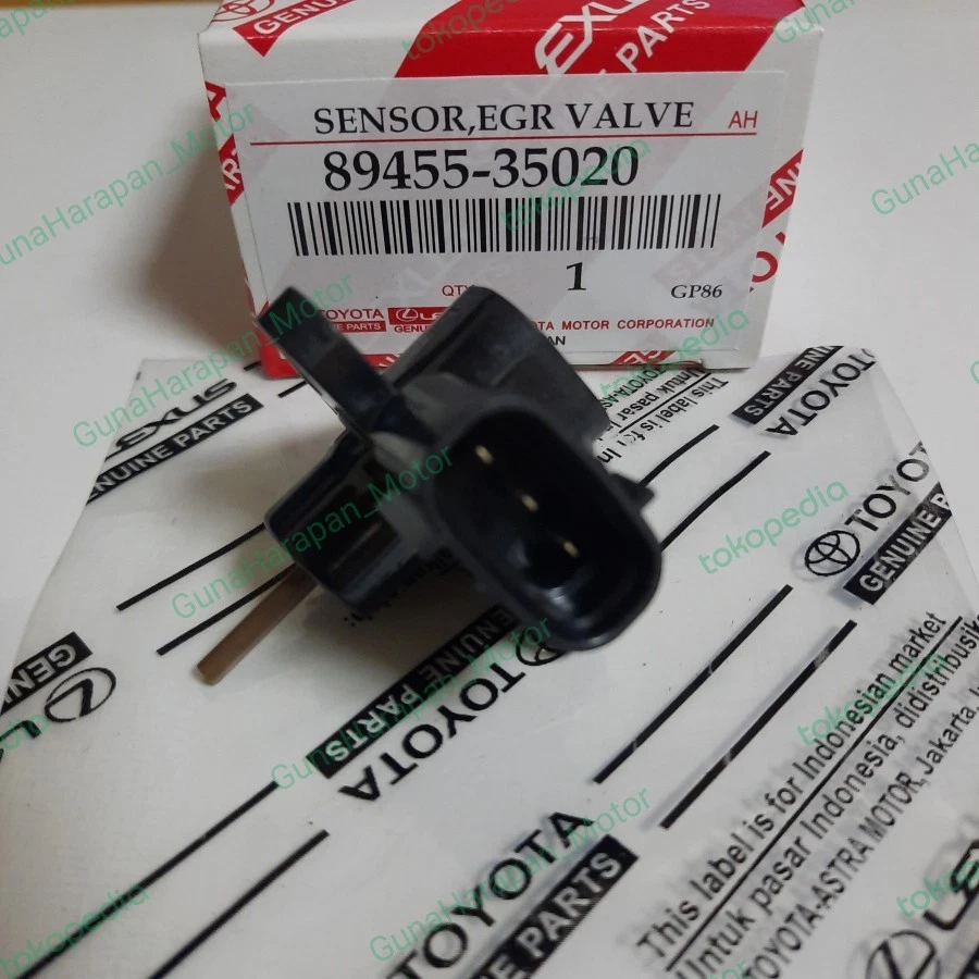 Conjunto de sensor de válvula EGR compatible con Toyota Corolla 2005-2006 89452-35020 OEM/original Foto 3 de 3