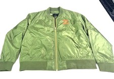 Bomber Jacket Olive Green Full Zip Men's Size L