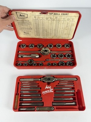 Hanson ACE Super Hex Metric #6312 Tap And Die Set Kit Tools , Bits , Dies Taps