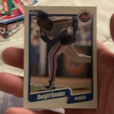 Fleer 1990 Dwight Gooden #204 New York Mets Baseball Card