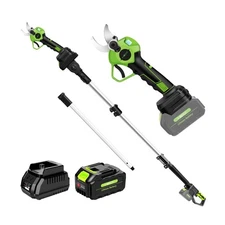 2-IN-1 Electric Pole Pruning Shears Cordless, 1.6" Cutting Diameter Cordless ...