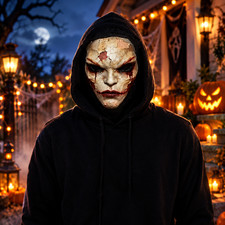 3D Breathable Mesh Full face Mask Perfect for Halloween Christmas Valentine's