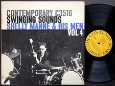 SHELLY MANNE & His Men 4 Swinging Sounds LP CONTEMPORARY C 3516 US 1956 DG MONO