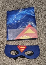 Kids Superman Cape And Eye Mask Play Costume Fun