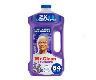 Mr. Clean 2X Concentrated Multi Surface Cleaner Febreze Lavender Grease 64 oz