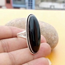 Black Onyx Ring Handmade 925 Sterling Silver Statement Love Women Gift Ring K-92