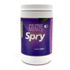 Spry Xylitol Mints BerryBlast 1200 Count Sugar Free Dental Defense BB 04/2027