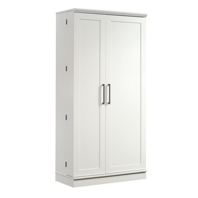 Sauder HomePlus Kitchen Storage Pantry Cabinet with Swing Door Storage and Ad...