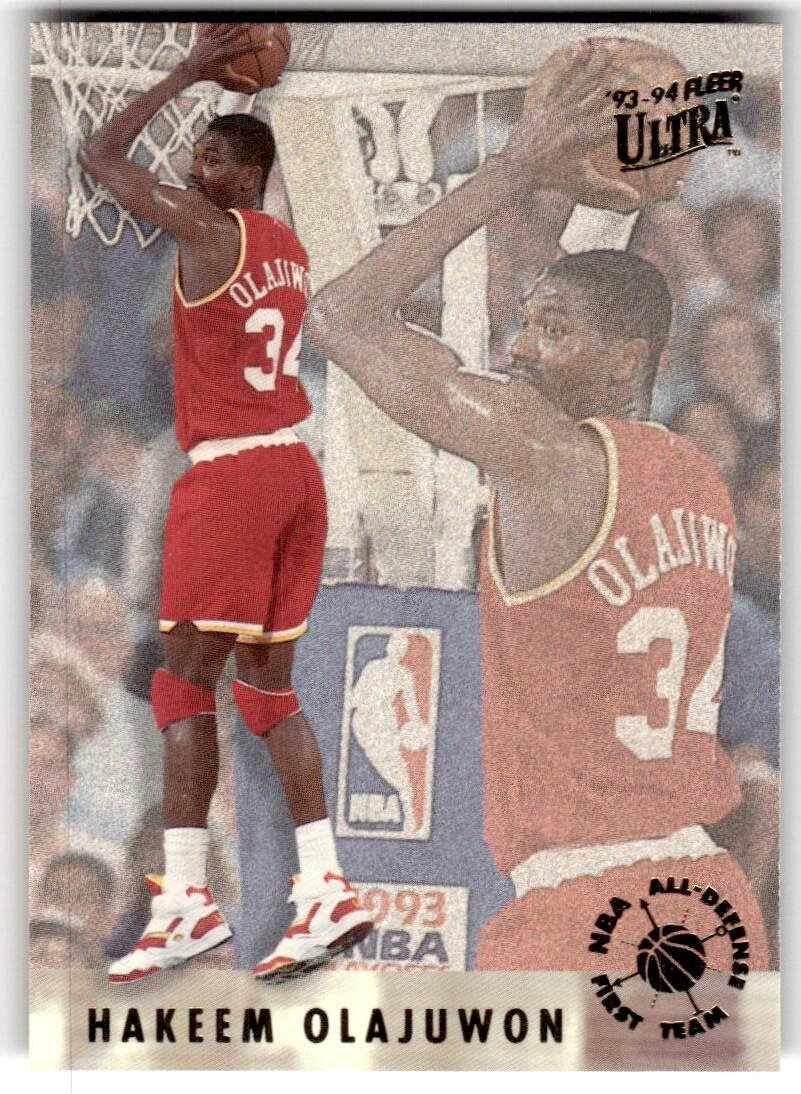 1993-94 Ultra Hakeem Olajuwon All-Defensive Team #3