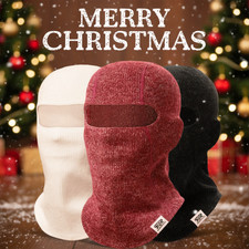 Winter Knitted Balaclava Ski Full Face Mask Fleece Neck Warm for Cold Weather