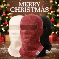 Winter Knitted Balaclava Ski Full Face Mask Fleece Neck Warm for Cold Weather