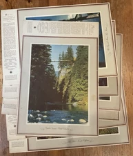 Chevron Standard Oil Western Scenes 7 of 15, 1950s, California BC Hawaii Oregon