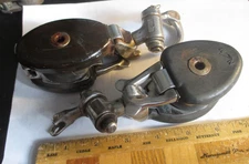 Pair (2) Snatch Blocks NM Nicro Marine Ronstan w. Swivel Shackle Lot 4