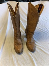 Vintage 70' s Dingo Tan Cowboy Western Boots Womens 6 M Cowgirl