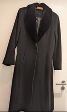 Damen Wolle Mantel Schwarz Größe 40 La City