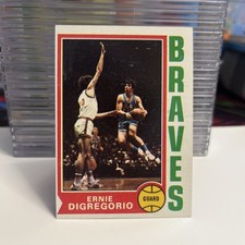 1974-75 Topps - Ernie DiGregorio #135 (RC) Rookie Braves Basketball Card. rookie card picture