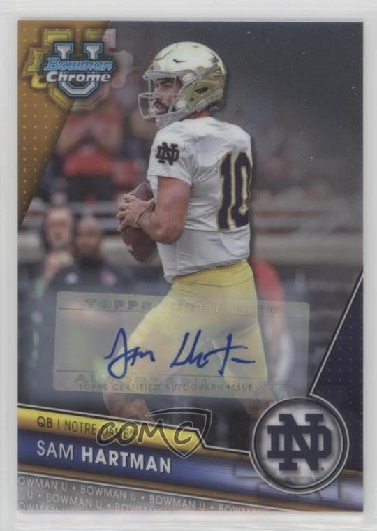 2023 Bowman U Chrome Chrome Prospect Auto Sam Hartman #165 Auto 0wv1