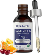 L-Methylfolate Drops 1Mg 2 Fl Oz with Organic Glycerin Liquid Sublingual Supplem