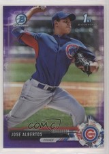 2017 Bowman Chrome Prospects Purple Refractor 245/250 Jose Albertos #BCP216 sh7