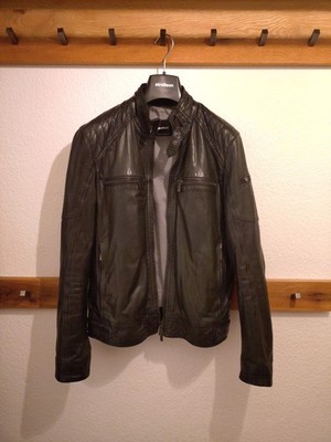 Strellson Lederjacke Schwarz  Gr. 48