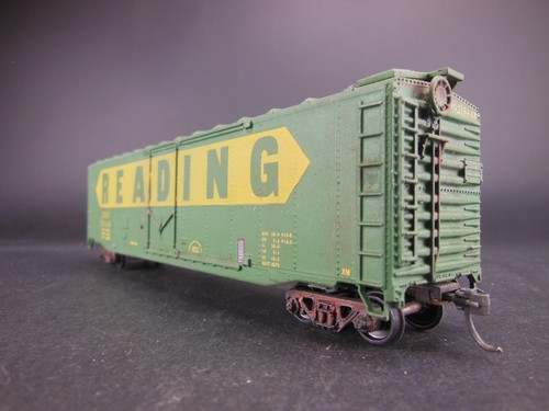 HO SCALE WEATHRED CUSTOM DECORATED RDG 115445 READING 50' BOX CAR - Picture 2 of 4