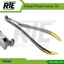 Distal End Cutter Flush Cut Dental Orthodontic Hold Archwire Pliers TC 14cm CE