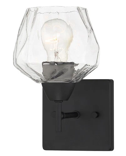 Minka Lavery 3171 Camrin 1 Light 9" Tall Vantage Bathroom Sconce - Coal - Picture 7 of 8