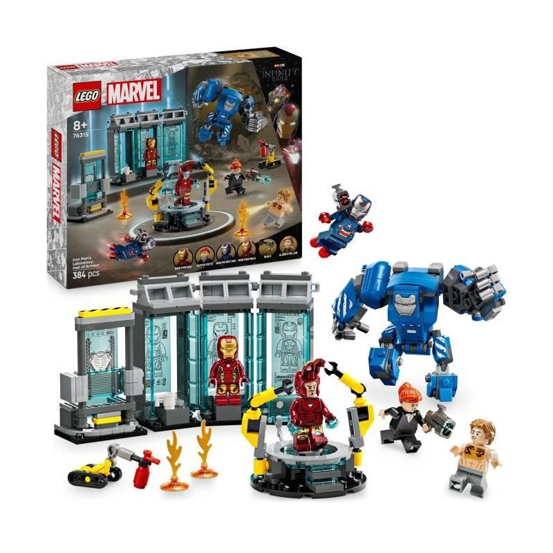 LEGO Marvel 76315 Le Laboratoire d'Iron Man le cadeau d'anniversaire idéal pour jeune constructeur