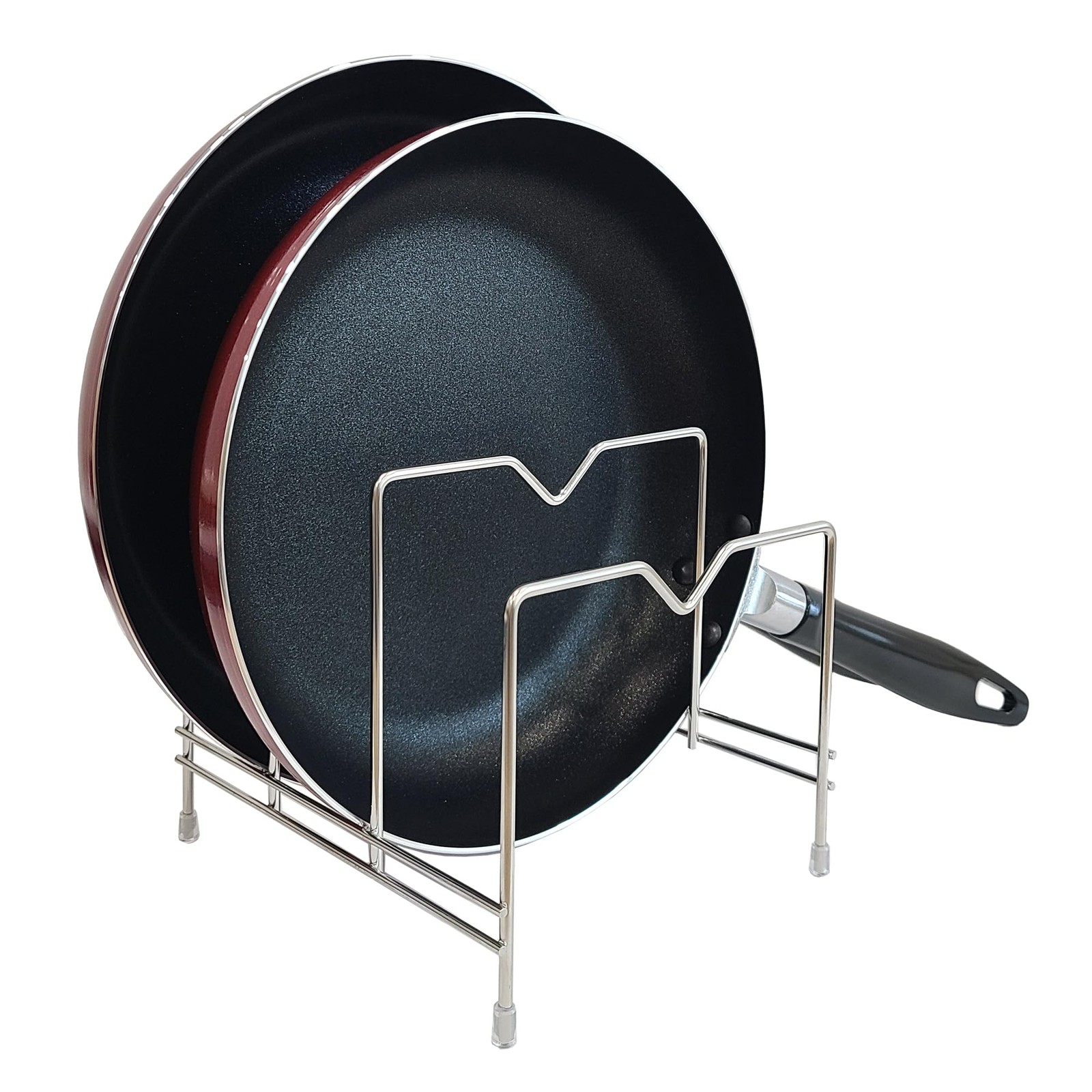 2 Pack Cutting Board Holder Rack Pan Lids Pot Organizer Stainless Steel Inclu...