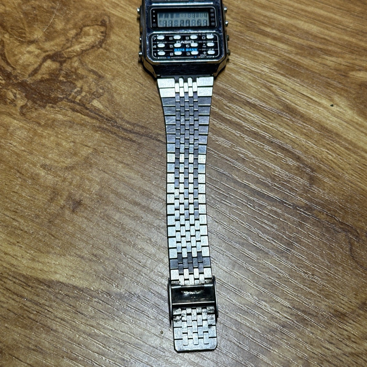 Vintage Casio CD-401 Data Bank Calculator Watch 1984 Japan Rare