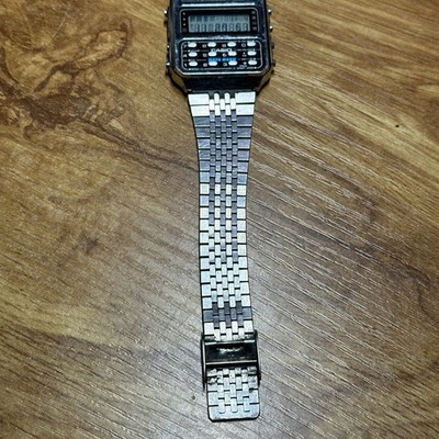 Vintage Casio CD-401 Data Bank Calculator Watch 1984 Japan Rare
